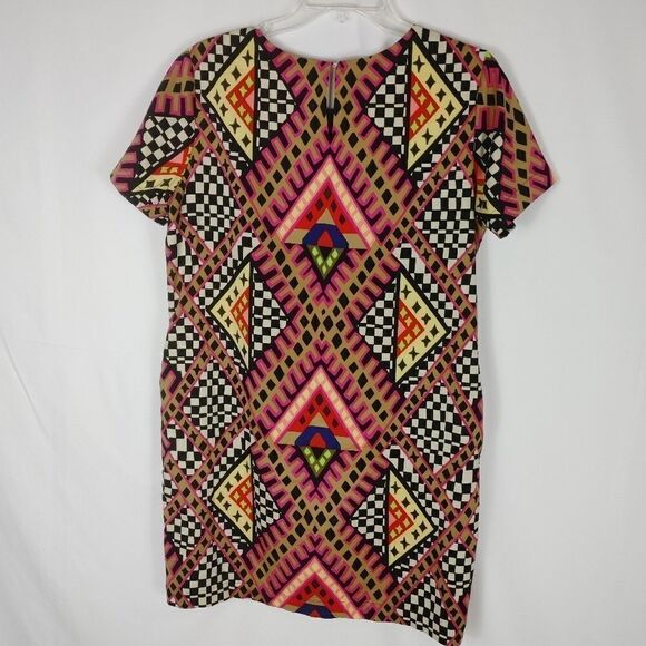 Mara Hoffman Geometric Checkered Print Pointe Shif - Picture 6 of 6